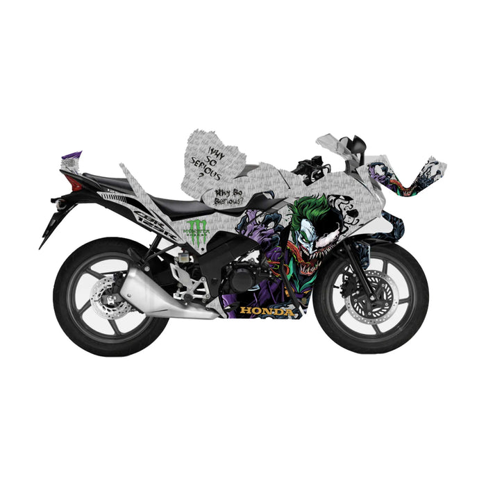 Honda CBR 125 2011-2017 Joker & Venom Theme Decal Wrap Bikerz Kingdom