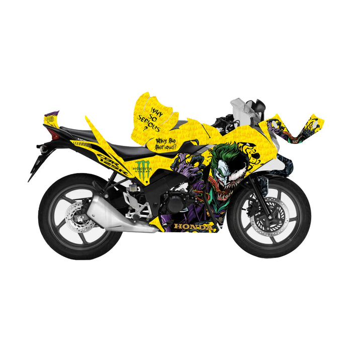 Honda CBR 125 2011-2017 Joker & Venom Theme Decal Wrap Bikerz Kingdom