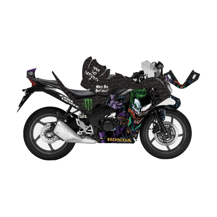 Honda CBR 125 2011-2017 Joker & Venom Theme Decal Wrap Bikerz Kingdom