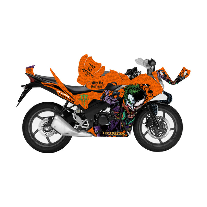 Honda CBR 125 2011-2017 Joker & Venom Theme Decal Wrap Bikerz Kingdom