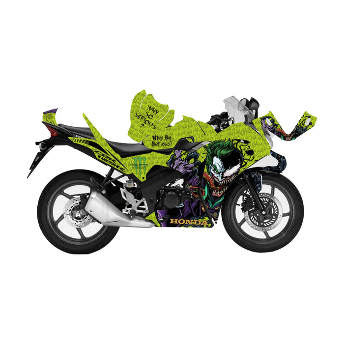 Honda CBR 125 2011-2017 Joker & Venom Theme Decal Wrap Bikerz Kingdom