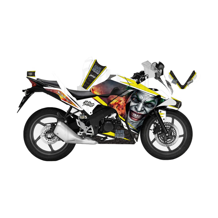 Honda CBR 125 2011-2017 Joker Suicide Squad Theme Decal Wrap Bikerz Kingdom