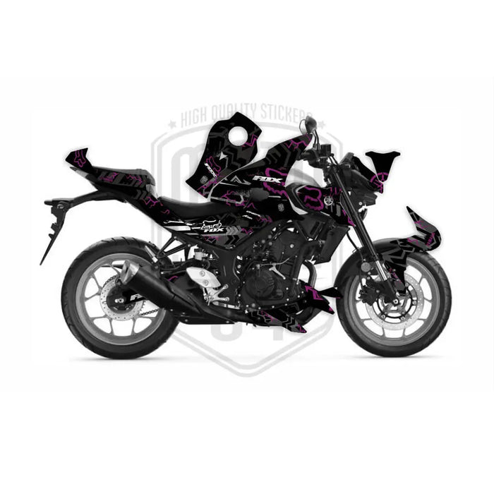 Yamaha MT03 Fox Design Graphic Kit fits 2020 - 2023 Bikerz Kingdom
