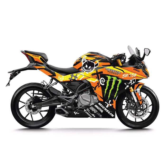 CF MOTO 250 / 300 SR Graphic Kit Monster Design Bikerz Kingdom