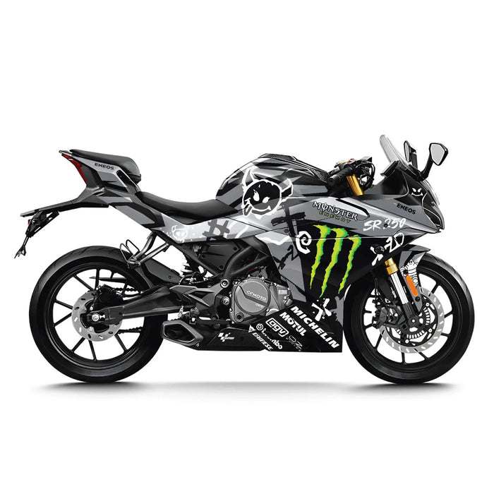 CF MOTO 250 / 300 SR Graphic Kit Monster Design Bikerz Kingdom