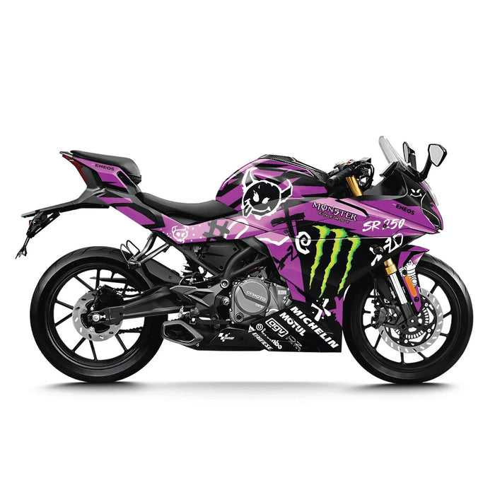 CF MOTO 250 / 300 SR Graphic Kit Monster Design Bikerz Kingdom