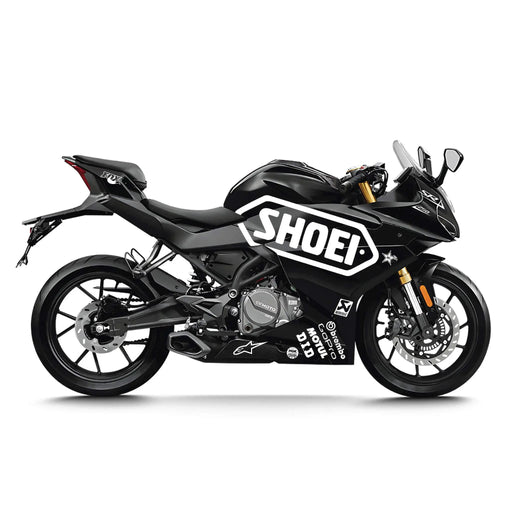 CF MOTO 250 / 300 SR Graphic Kit Black Logo Design Bikerz Kingdom