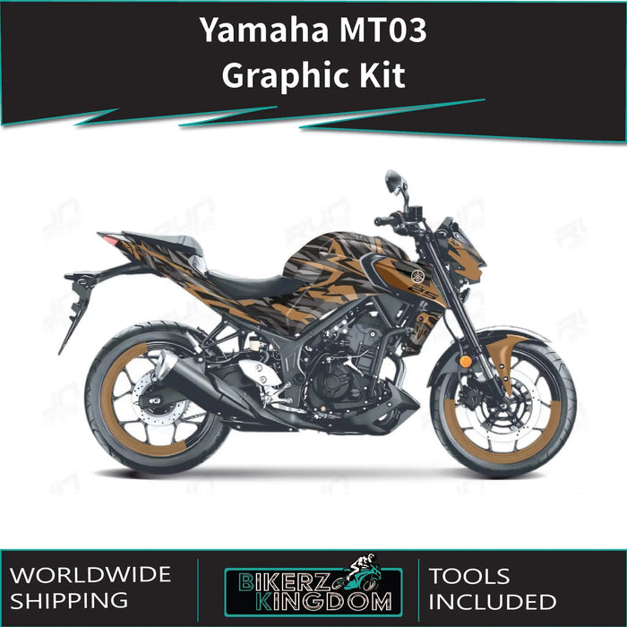 YAMAHA MT03 Funky Graphic Kit 2014-2024 Models Bikerz Kingdom