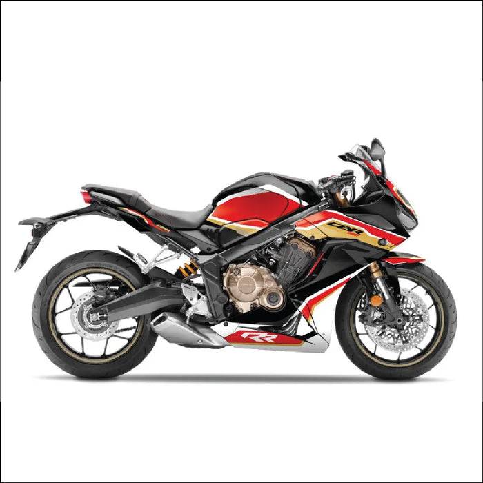 Honda CBR 650 R 2019-2022 Classic Graphic Kit Red Yellow Bikerz Kingdom