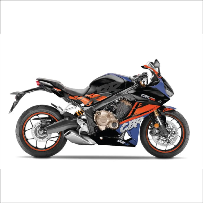 Honda CBR 650 R 2019-2022 Sport Grafiti Graphic Kit Orange Blue Bikerz Kingdom