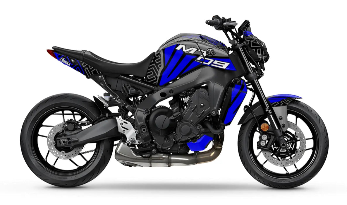 YAMAHA MT-09 Geo Shapes Graphic Kit 2021-2023 Bikerz Kingdom