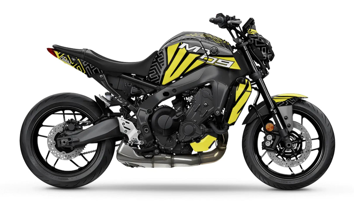 YAMAHA MT-09 Geo Shapes Graphic Kit 2021-2023 Bikerz Kingdom