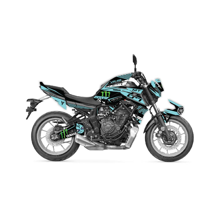 YAMAHA MT07 Graphics Kit Monster 2021 - 2024 Design MT07 Decal Set - Bikerz Kingdom