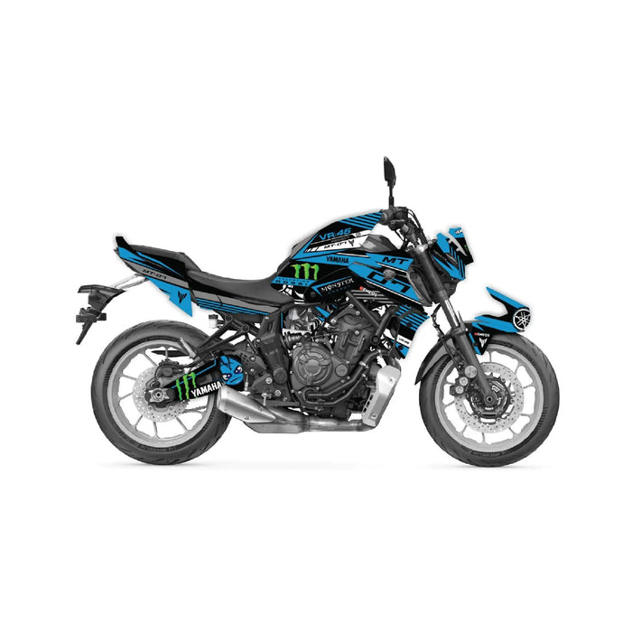 YAMAHA MT07 Graphics Kit Monster 2021 - 2024 Design MT07 Decal Set - Bikerz Kingdom