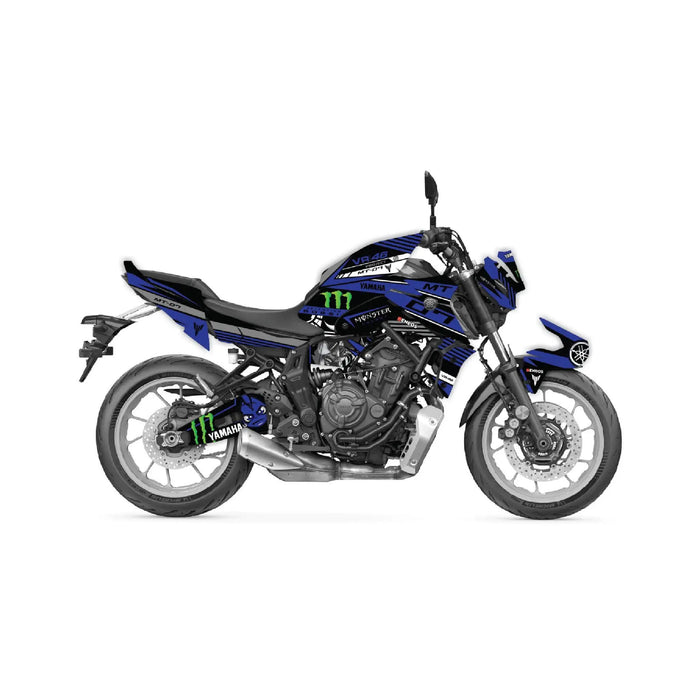 YAMAHA MT07 Graphics Kit Monster 2021 - 2024 Design MT07 Decal Set - Bikerz Kingdom