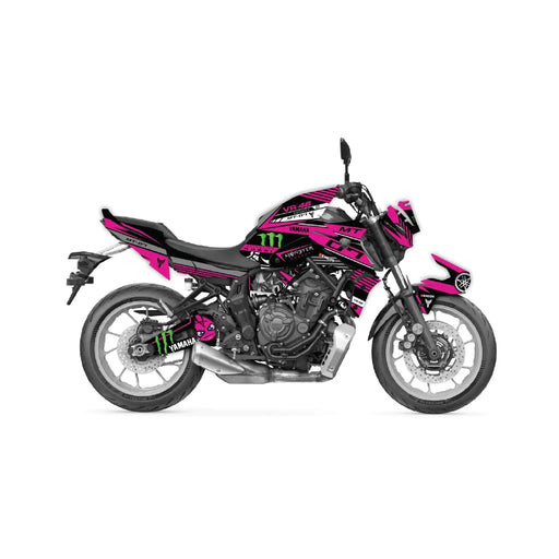 YAMAHA MT-07 Graphic Kit Monster 2021 - 2024 Design MT07 Decal Set Bikerz Kingdom