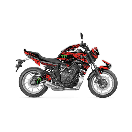 YAMAHA MT-07 Graphic Kit Monster 2021 - 2024 Design MT07 Decal Set Bikerz Kingdom