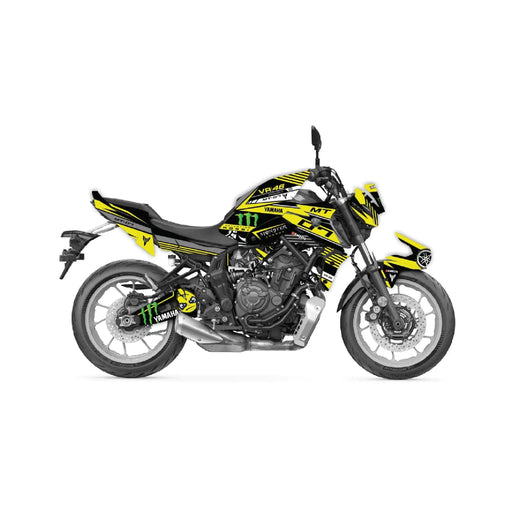 YAMAHA MT07 Graphics Kit Monster 2021 - 2024 Design MT07 Decal Set Bikerz Kingdom