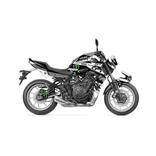 YAMAHA MT07 Graphics Kit Monster 2021 - 2024 Design MT07 Decal Set Bikerz Kingdom