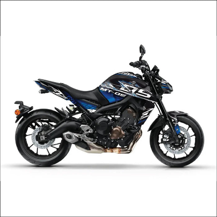 YAMAHA MT09 Gadient Blue Stripes Graphic Kit 2014-2024 Bikerz Kingdom