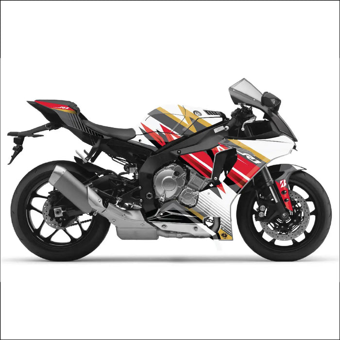Yamaha YZF R1 Race Stripes Graphic Kit 2015-2024 Models Bikerz Kingdom