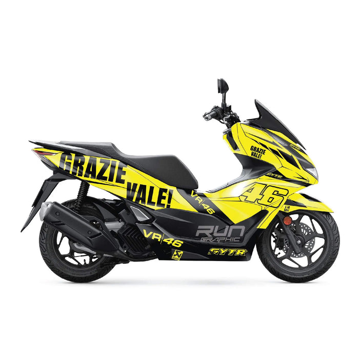 Honda PCX125 2025 Grazie Vale Graphic Kit Full Decals Bikerz Kingdom