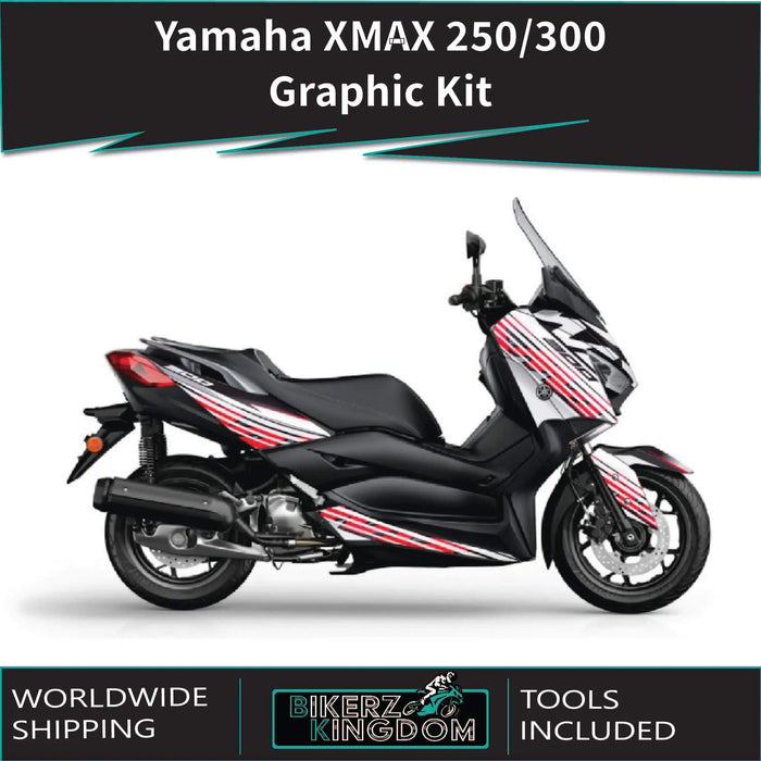 YAMAHA XMAX Lined Design Graphic Kit 2018-2020 Bikerz Kingdom