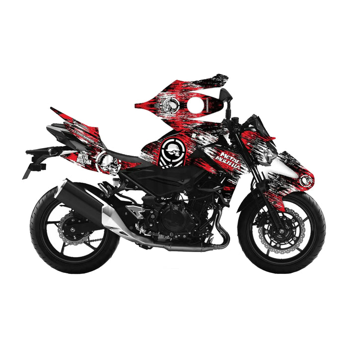 Kawasaki Z400 Full Graphics Sticker Set Kit for 2017 - 2023 Bikerz Kingdom