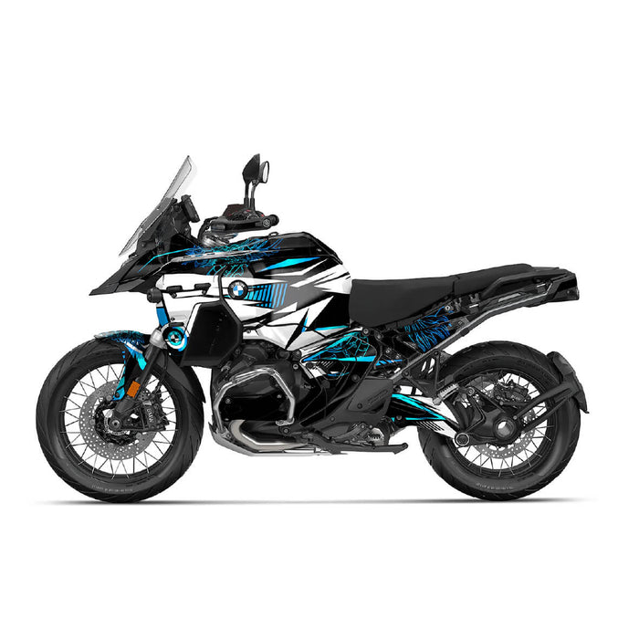 BMW GS 1300 2024 Adventure Graphics Kit Black Red Colours Decal Set