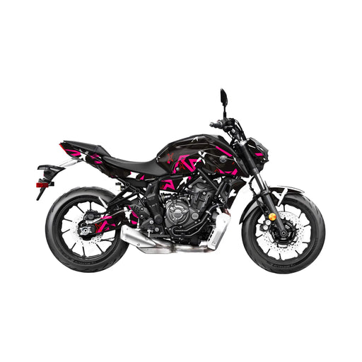 YAMAHA MT07 Graphics Kit Grafiti  2014-2024 Design MT07 Decal Set Bikerz Kingdom