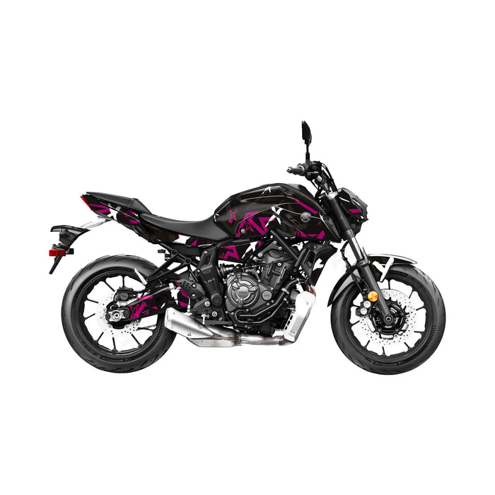 YAMAHA MT07 Graphics Kit Grafiti  2014-2024 Design MT07 Decal Set Bikerz Kingdom