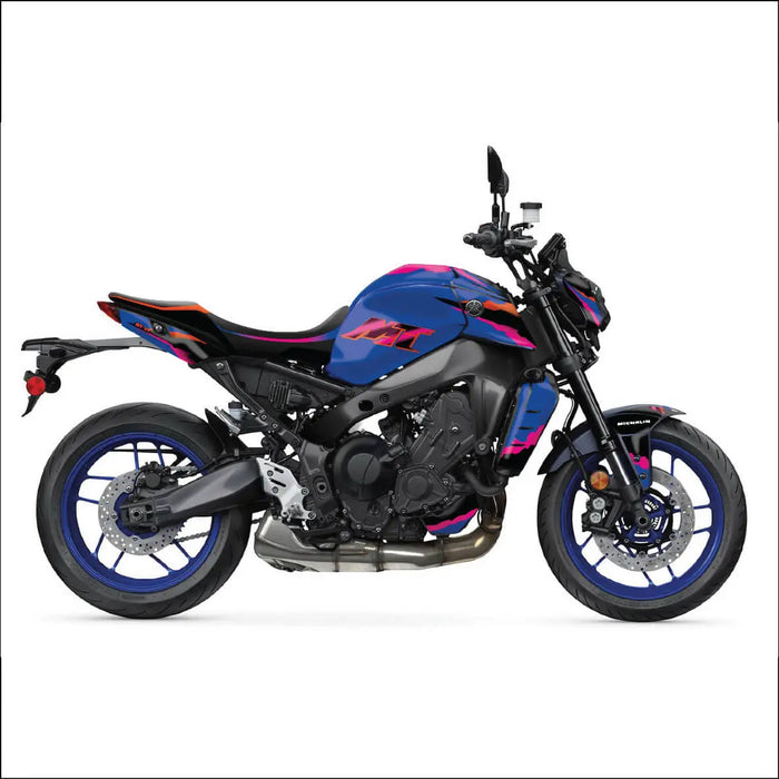 YAMAHA MT-09 Graphic Purple and Pink Graphic Kit 2020-2023 Bikerz Kingdom