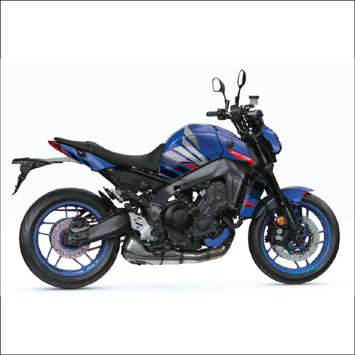 YAMAHA MT-09 Blue Graphic Kit 2014-2024 Bikerz Kingdom