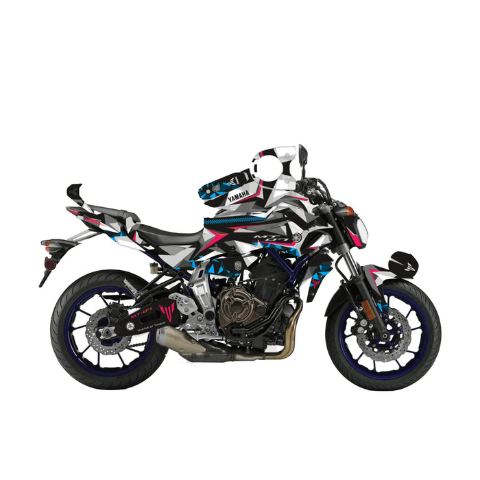 Yamaha MT07 Camo Bright Graphic Kit fits 2014 - 2017 Bikerz Kingdom