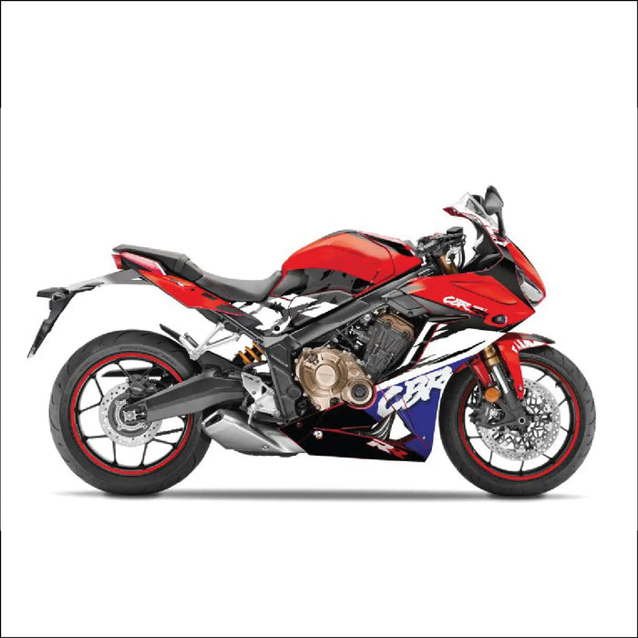 Honda CBR 650 R 2019-2022 Classic Graphic Kit Red Blue Bikerz Kingdom