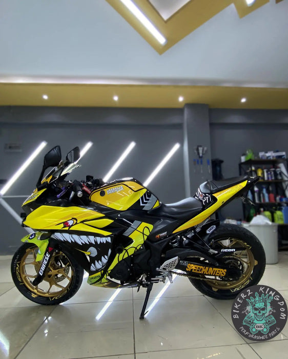 Bajaj Pulsar RS200 Turbo Shark Graphic Kit Decal Wrap Sticker Set Bikerz Kingdom