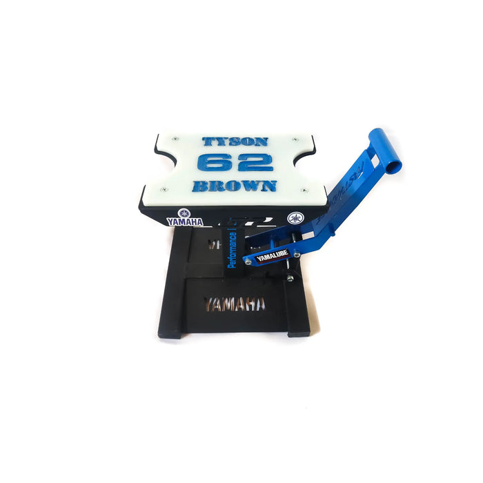 Personalised Yamaha Dirt Bike Stand Lift Bikerz Kingdom