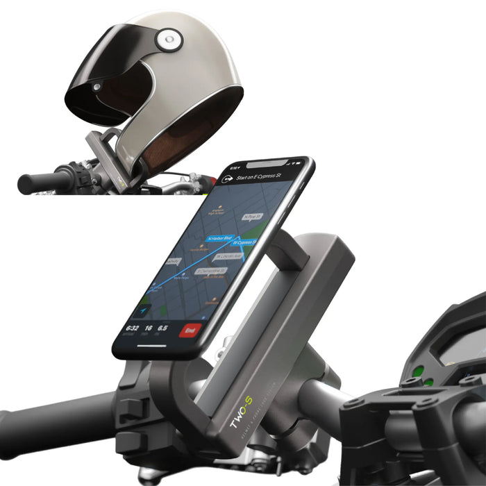 2 in 1 Motorcycle Phone Holder and Helmet Lock System Universal and Durable Bikerz Kingdom