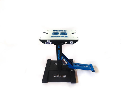 Personalised Yamaha Dirt Bike Stand Lift Bikerz Kingdom