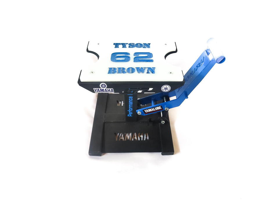 Personalised Yamaha Dirt Bike Stand Lift Bikerz Kingdom