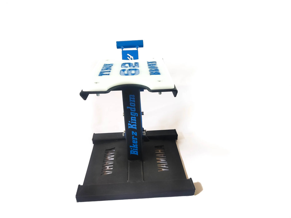 Personalised Yamaha Dirt Bike Stand Lift Bikerz Kingdom