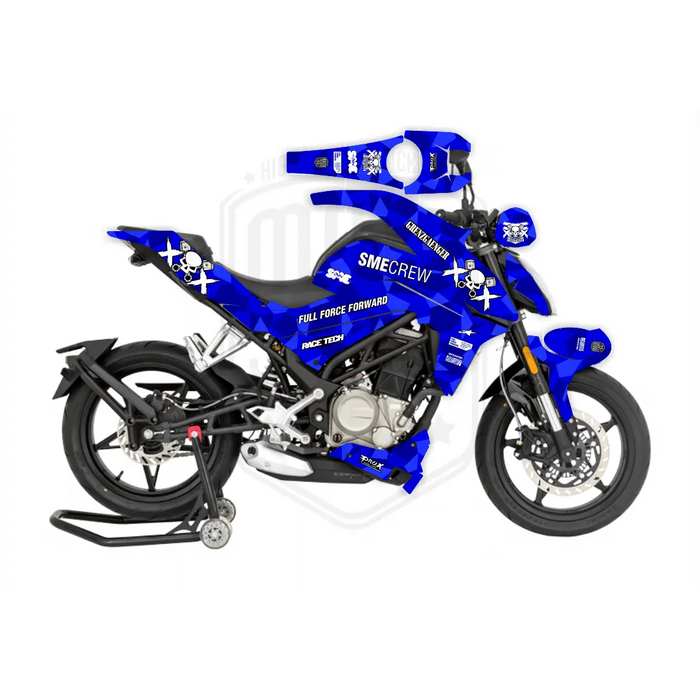 CF Moto 250NK 2017-2022 Bright Grenzgaenger Design Theme Graphic Kit Bikerz Kingdom