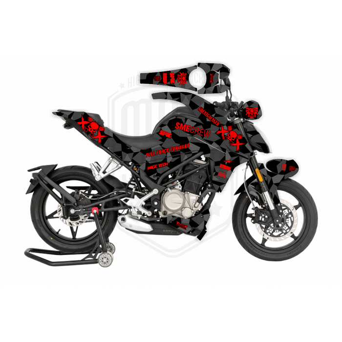 CF Moto 250NK 2017-2022 Geometric Grenzgaenger Design Theme Graphic Kit