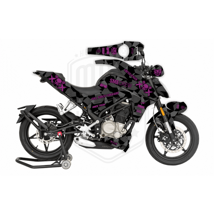 CF Moto 250NK 2017-2022 Geometric Grenzgaenger Design Theme Graphic Kit