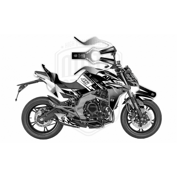 CF Moto 400NK 2017-2021 Dunlop Race Design Theme Graphic Kit