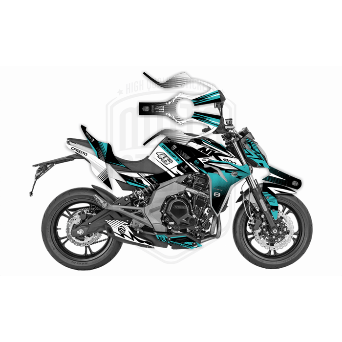CF Moto 400NK 2017-2021 Dunlop Race Design Theme Graphic Kit
