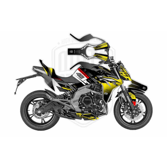 CF Moto 400NK 2017-2021 Dunlop Race Bright Design Theme Graphic Kit
