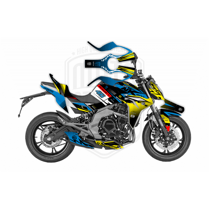 CF Moto 400NK 2017-2021 Dunlop Race Bright Design Theme Graphic Kit