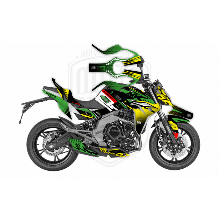 CF Moto 400NK 2017-2021 Dunlop Race Bright Design Theme Graphic Kit