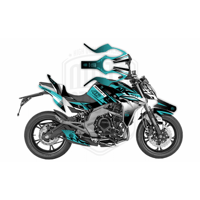 CF Moto 400NK 2017-2021 Dunlop Race Bright Design Theme Graphic Kit